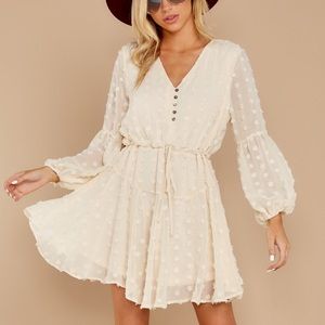 Cream “If I Do” Dress